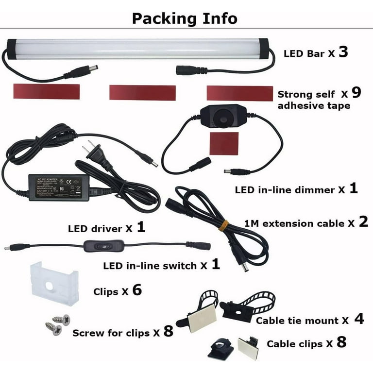 12V Single Light Bar Kit with Rotary Dimmer. Connect up to 5 light bars