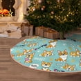 thumbnail image 5 of Fotbe Cute Dogs Corgi Pattern Christmas Tree Skirt, Tree Skirts Plush Christmas Decorations, Christmas Tree Skirts Xmas Decorations Holiday Party Decor-36", 5 of 6