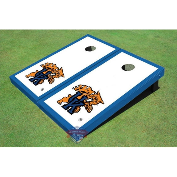 University Of Kentucky Wildcat White Matching Border Cornhole Boards