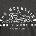 thumbnail image 3 of CafePress - The Mountains Are Calling And I Must Dark T Shirt - Men's Classic Graphic Cotton T-Shirt, 3 of 4