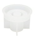 thumbnail image 4 of Molde para portavelas DIY, forma redonda, suave, lavable, de silicona mediana, molde para base de vela, color blanco, 4 of 14