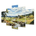 thumbnail image 2 of Designart "Lake And River Calm I" Landscapes Metal Wall Decor Set, 2 of 5