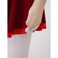 thumbnail image 5 of YONGHS Kids Girls Ice Figure Skating Dress Mesh Long Sleeves Tutu Skirted Leotard, 5 of 7
