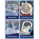 thumbnail image 5 of Botella de agua de plástico grande de verano, marcador de tiempo, libre de BPA, resistente al calor, anticaída, taza con pajita doble para beber, hervidor deportivo para fitness, 5 of 5