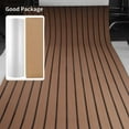 thumbnail image 3 of WindRen 2 PCS x 94.48 In. x 35.43 In. Imitation Teak EVA Foam Sheet for Boats, Non Slip Mat with Back Adhesive, EVA Teak Deck Sheet for Yacht, Flooring, Non Slip Mat and Self Adhesive Beveled Edge, 3 of 7