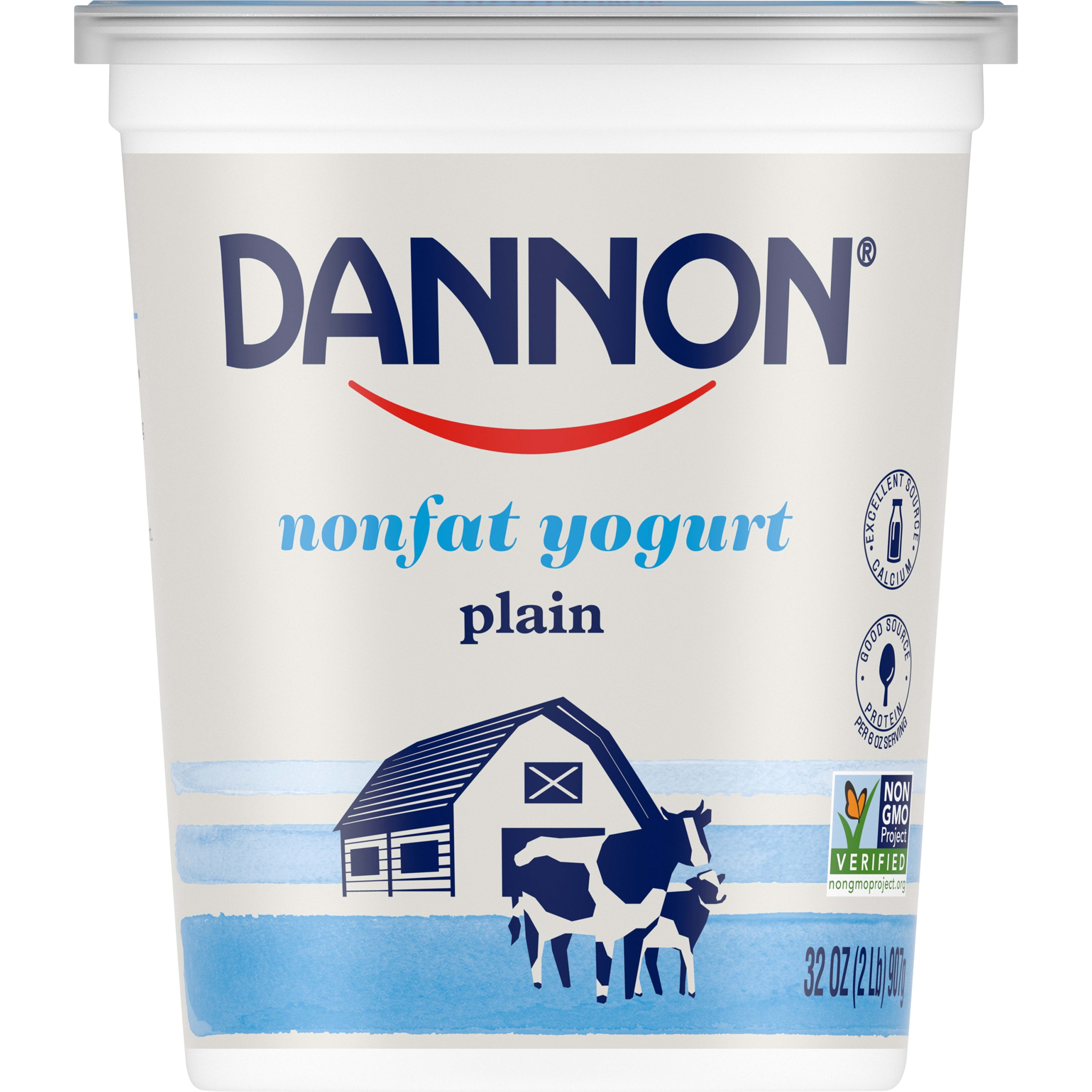 Dannon Nonfat Non GMO Project Verified Plain Yogurt 32 Oz Walmart Dannon Nonfat Non GMO Project Verified Plain Yogurt 32 Oz Walmart