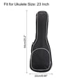 thumbnail image 2 of Unique Bargains Ukulele Case 23 Inch Ukulele Bag Single Shoulder Backpack with Adjustable Straps Black White, 2 of 4