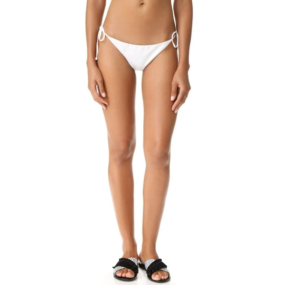 LSpace Women's LSolids Tie Side Hipster Bikini Bottom White L