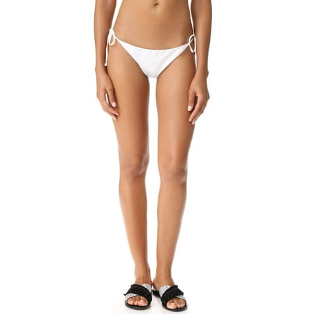 LSpace Women s LSolids Tie Side Hipster Bikini Bottom White L