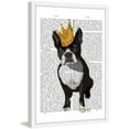 thumbnail image 2 of Marmont Hill "Boston Terrier Crown" Framed Painting Print, 2 of 6
