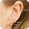 thumbnail image 2 of Turandoss Small Hoop Huggie Earrings for Women Hypoallergenic 14K Gold Plated Surgical Steel Cartilage Nose Earring for Sensitive Ears Womens Jewelry Trendy Earring Sets Stack for Multiple Piercing, 2 of 9
