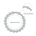 thumbnail image 2 of Z ZACHÉ White Gold Plated Heart-Shaped Cubic Zirconia Tennis Bracelet, a Jewelry Gift for Women, 2 of 5