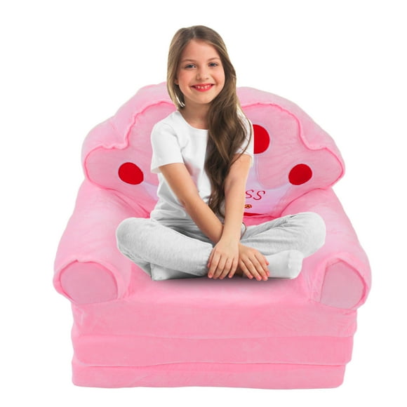 Fauteuil pour Tout-Petit, Mignon Canapé Pliant pour Tout-Petit Canapé Confortable pour Bébé Fauteuil Lounge pour Enfant, Fauteuil Inclinable Doux pour Enfant Canapé Convertible pour la Sieste Jouer Dormir Lire
