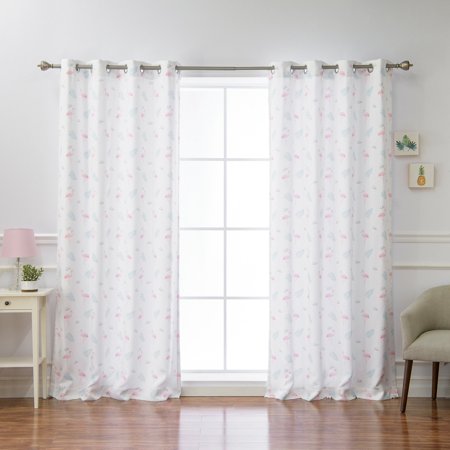 Best Home Fashion Nordic Flamingo Print Curtain Panel