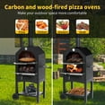 thumbnail image 3 of Artbros Outdoor Pizza Oven, Wood-Fire Pizza Oven with Pizza Stone and Waterproof Cover, 3 of 8