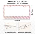 thumbnail image 3 of Coolnut Pink Wave 2 Holes Car License Plate Frames 2PCS, Car License Plate Holder with Screw Caps Cover Set Automotive Exterior Parts Decoration for US Vehicles, 3 of 7