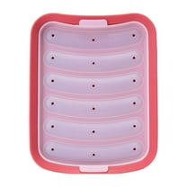 unbranded 6 Rolls Hamburger Patty Maker Air Fryer Accessories Sausages Red