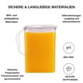 thumbnail image 3 of Jarra para agua LocknLock Aqua de 1,9 L, libre de BPA, 3 of 6