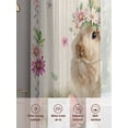 thumbnail image 6 of Easter Cute Bunny Sheer Curtains 84 Inch Length 2 Panels Set Window Treatments, Eggs Spring Daisy Flowers Vintage Rod Pocket Semi Curtains for Living Room/Bedroom/Kitchen Décor, 104"W x 84"L, 6 of 7