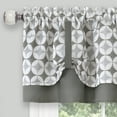 thumbnail image 4 of Achim Callie Window Curtain Tier Pair and Valance Set - 58" x 24" - Grey, 4 of 5