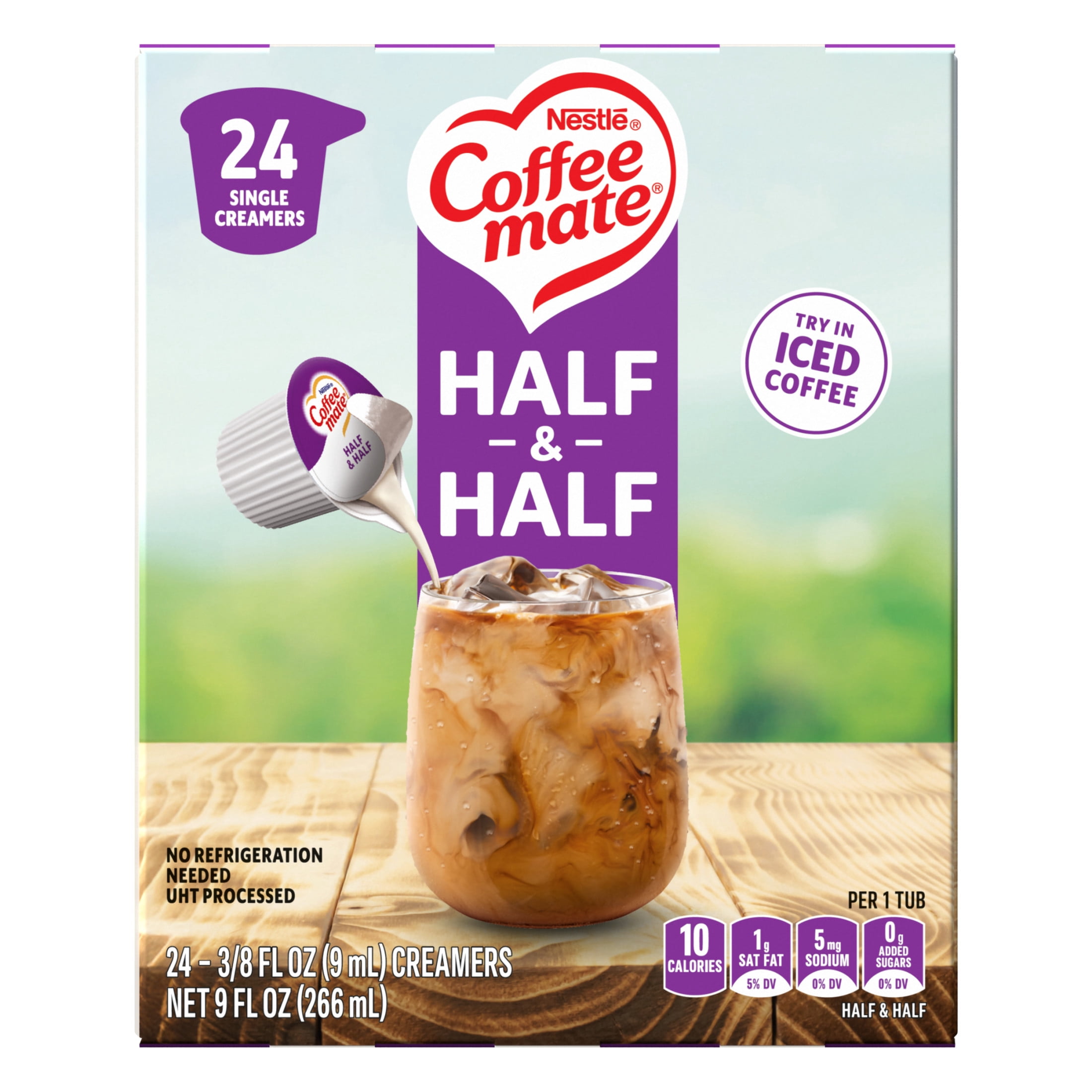 NESTLE COFFEE MATE Half & Half Tubs (24x0.304floz) Box