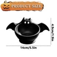 thumbnail image 3 of 1-Piece Bat Shaped Candy Bowl for Halloween candy tables, autumn party displays, and seasonal home decorating, Plastic, 6.69 x 4.33 x 2.36 inches, suitable for October snack tables, Halloween entry, 3 of 4