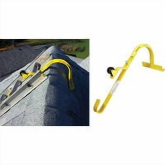 Acro Building Systems Roof Ridge Ladder Hook 11084 - Ladder Accessory - Yellow