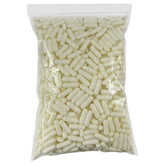 ZPAQI 1000PCS Gelatin Empty Capsules Hollow Gelatin Capsules Empty for Pill Capsule 0#
