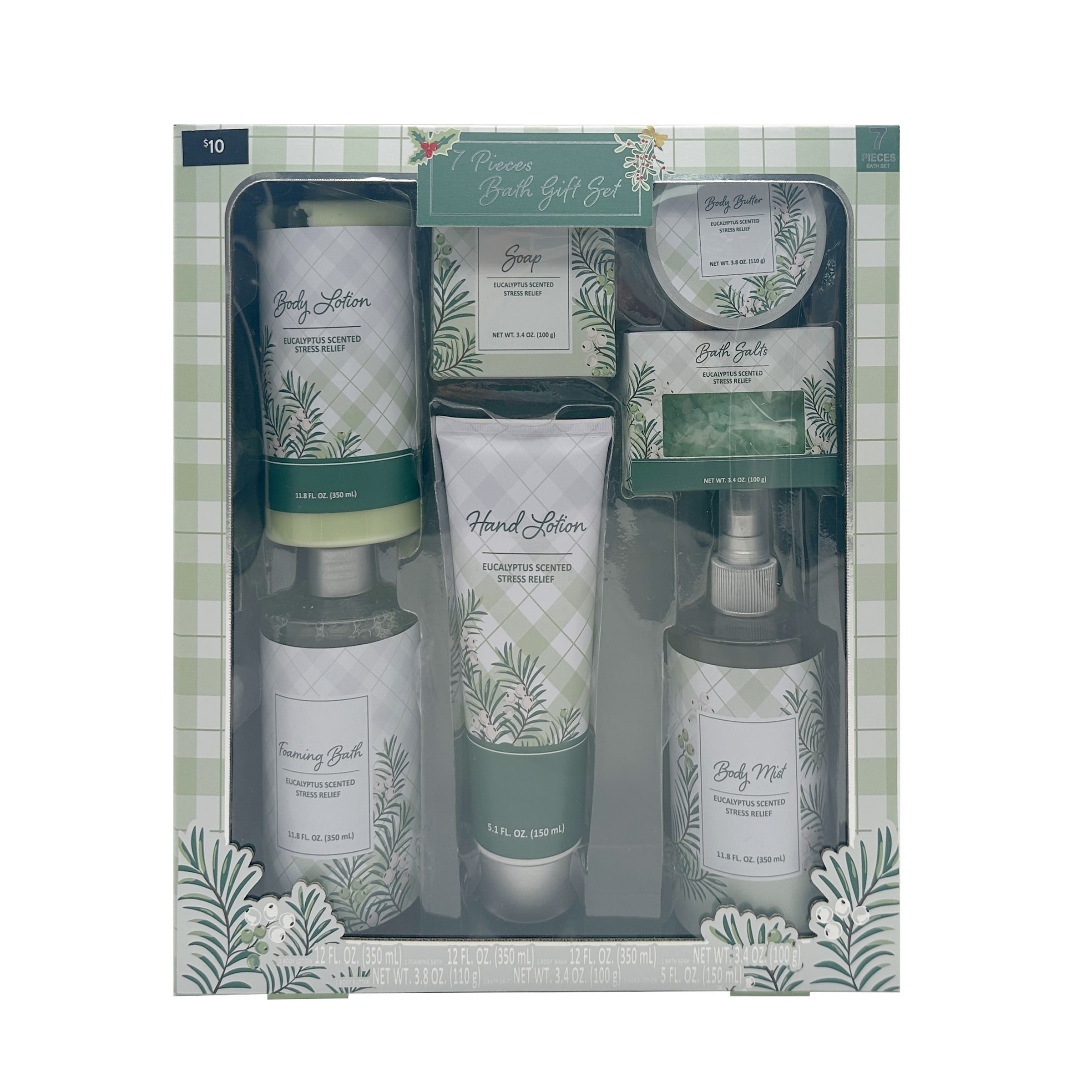 Olivia Grace Bath & Body Care Set, Vanilla Almond, 7 pcs