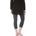 thumbnail image 4 of Fishers Finery Ecofabric Capri Legging; Casual Lounge Legging (Heathered Gray, XS), 4 of 5