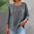 thumbnail image 4 of Neewe Womens Long Sleeve Shirts Casual Summer Fashion Ladie Tops Loose Fit Spring Lightweight Clothes Beach Vacation, 4 of 9