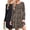 Leopard + Black, variant on KISSGAL 2 Pack Nightgowns for Women Long Sleeve Nightshirts Soft Crew Neck Pajamas Dress Sleepwear ,S-XXXL