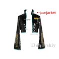 thumbnail image 3 of Disfraz de cosplay de Anime Mikuo, versión masculina, color verde, cualquier tamaño, hecho a medida, conjunto completo, chaquetas negras personalizadas perfectas con pelucas verdes, 3 of 5