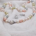 thumbnail image 3 of Set 2 Piezas Collar y Aretes Perla de Mallorca 8mm 45cm | Colores Pasteles, 3 of 6