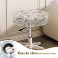 thumbnail image 4 of Renewold Round Stool Covers Washable Stretch Bar Stool Seat Cover 12"-14" Dustproof Stool Slipcover for Home Bar Easter Decor, 2 Count, Retro Easter Bunny Floral, 4 of 6