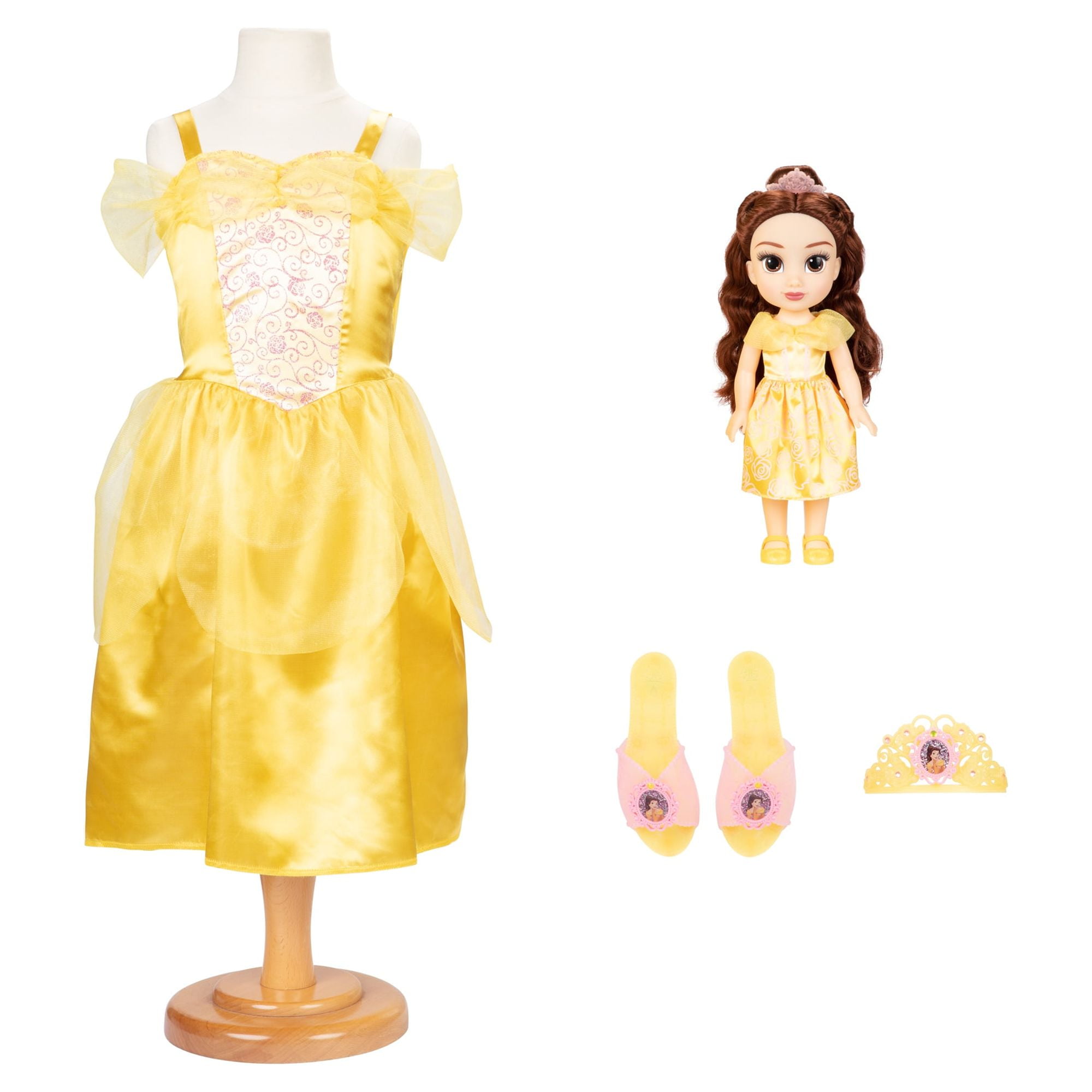 Disney Princess Belle Toddler Doll with Child Sized Dress and Accessories