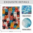 thumbnail image 3 of Diamond Art Kit for Adults, Colorful Cat Pattern Art Design Diamond Painting for Adults Beginners, DIY Diamond Art Painting Kits, 5D Diamond Painting Crafts for Home Decor 12x16 Frameless, 3 of 7