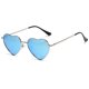 thumbnail image 1 of Gafas de sol retro de metal con forma de corazón, lindas gafas de novia multicolor, gafas de sol polarizadas con patas de primavera, 1 of 2