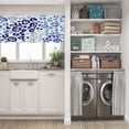 thumbnail image 5 of LALILO Kitchen Curtain Valance Blue Leopard Animal Rod Pocket Window Curtain 52"x 18" Set of 2, 5 of 7