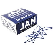 JAM Paper Colorful Butterfly Clips, Dark Blue Paperclips,1.5 in x 1.1 in, 15 per Pack
