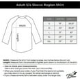 thumbnail image 4 of Gift For Horse Lover Infinite Love 3/4 Women Sleeve Baseball Jersey Shirt Medium black/gray, 4 of 5
