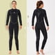 thumbnail image 4 of Traje de buceo de neopreno Traje de baño espesado impermeable 5 mm back cremallera Snorkel Deportes de agua Manténgase cálido para nadar Mujer surf, negro S Advancent OD019356-02, 4 of 7