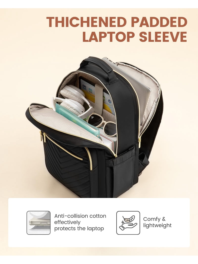 backpack that protects laptop LOVEVOOK Laptop Backpack for Women with Giant Tumbler Holder 15.6 in,  Travel Backpack Laptop Bag College Backpack, Quilted Work Nurse Teacher  Backpack