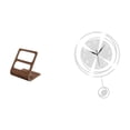 thumbnail image 1 of Organizador De Mandos A Distancia, Reloj De Pared, Caja De Almacenamiento De Escritorio, Organizador De Escritorio De Pie Con Dos Compartimentos, Ligero Y Silencioso, Ideal Para Regalar. Adorno, 1 of 8