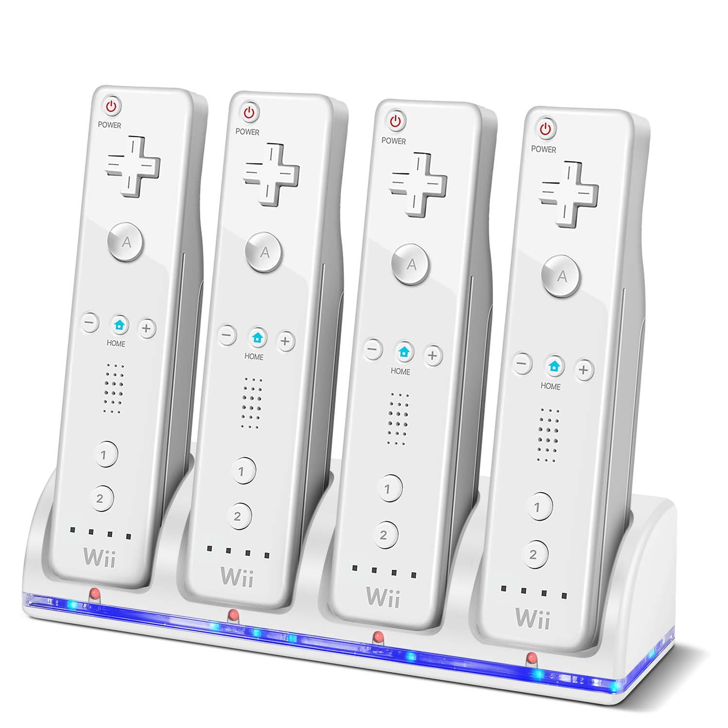 Flexzion Controller Charger Charging Dock Station for Wii/Wii U 4