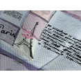 thumbnail image 4 of Ambesonne Paris Quilted Bedspread Set 3 Pcs, Eiffel Tower Love Letter, King Size, Multicolor, 4 of 5