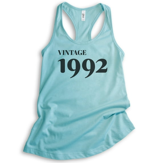 Vintage 1992 Tank Top, Ladies Racerback Tank Top, 30th Birthday Tank, Thirtieth Birthday Tank, B-day Tank, Cancun, Medium