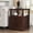 Cherry, variant on PLAMLE End Table for Living Room with 2 Drawers Retro Sofa Side Table with Charging Station Wooden Nightstand for Bedroom office End Table