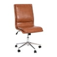 thumbnail image 4 of Flash Furniture Madigan Faux Leather Mid-Back Office Chair with Casters, 300 lb, Brown, 4 of 11