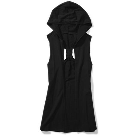 Miley Cyrus & Max Azria - Juniors' French Terry Hooded Vest